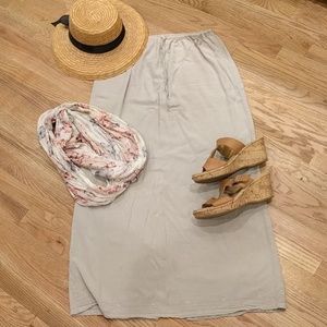 Skirt, Maxi, Khaki